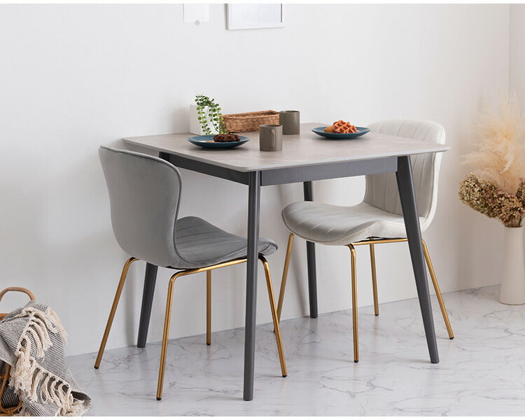 テーブル 正方形 幅80cm 大理石調 大理石 韓国インテリア シンプル