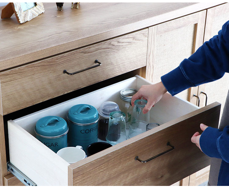 キャビネット 幅90cm 日本製 チェスト 脚付き 引き出し 扉収納