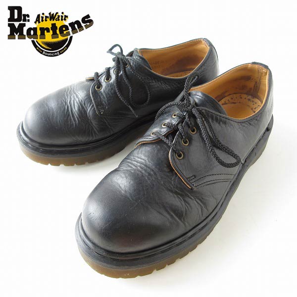 英国製 Dr.Martens ドクターマーチン 4ホール プレーントゥ 黒