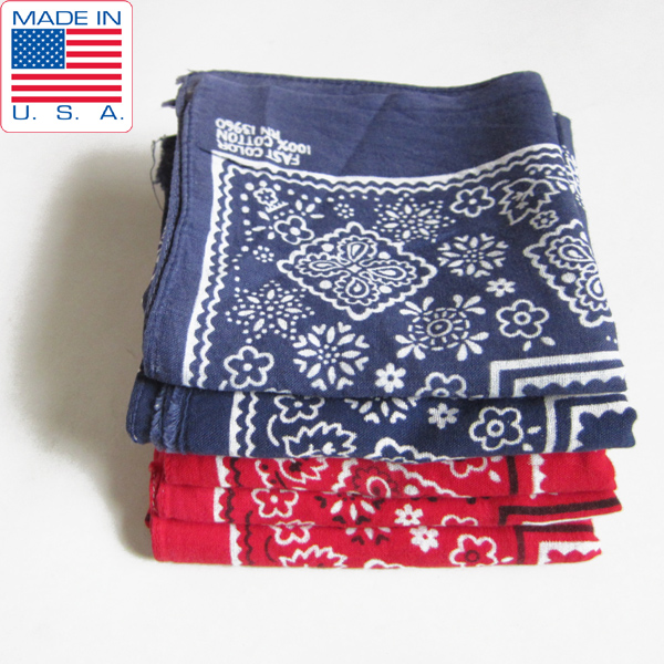 5枚セット】60's/クッキー柄/バンダナ/PARIS ACCESSORIES/ビンテージ