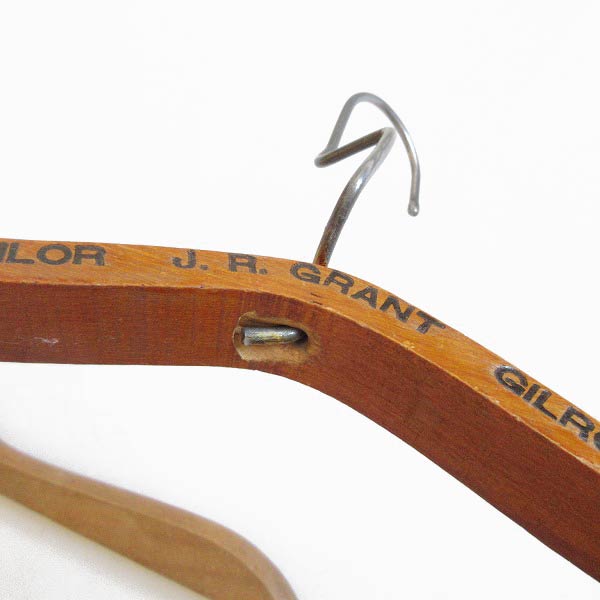 ヴィンテージ木製ハンガー 3本 リバース 大戦 ヴィンテージ木製