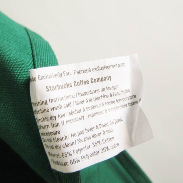 レア 美品 STARBUCKS COFFEE スターバックス エプロン 緑系 アメリカの
