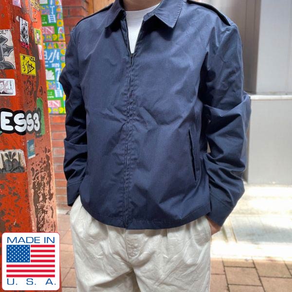 70s USA製 米軍 USAF ライトウェイト ジャケット 紺系 48LONG US AIR