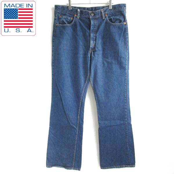 1974年製 USA製 リーバイス517 66前期 ブーツカット ジーンズ W38 内股