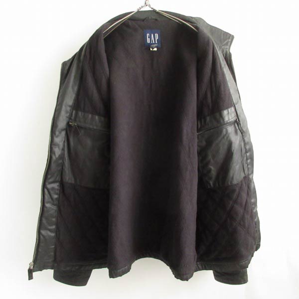 90s OLD GAP オールド ギャップ PUコーティング ジャケット | 黒 XL