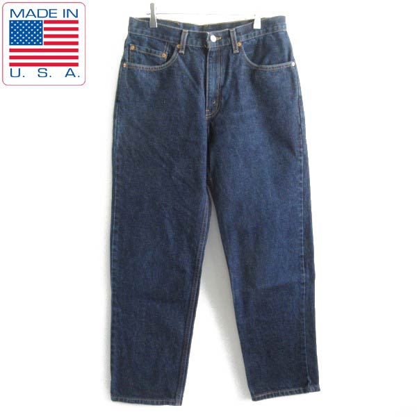 希少レングス 00s USA製 リーバイス 550 ジーンズ | 濃紺 W32 L29 2002