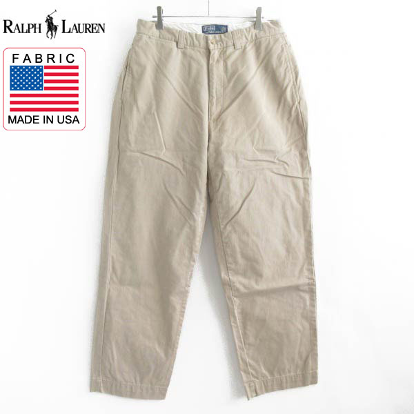 90s Polo | ラルフローレン チノパン ベージュ系 W32 L29 - 札幌