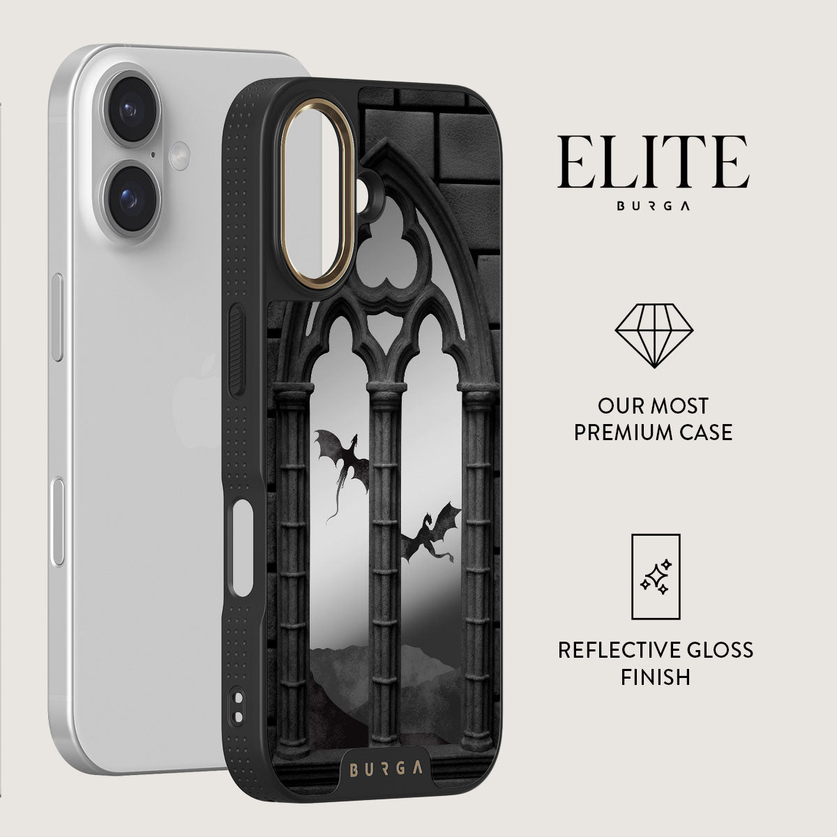 BURGA】Elite Dark MagSafe iPhone16ケース Magnetic - iPhone 16 Pro