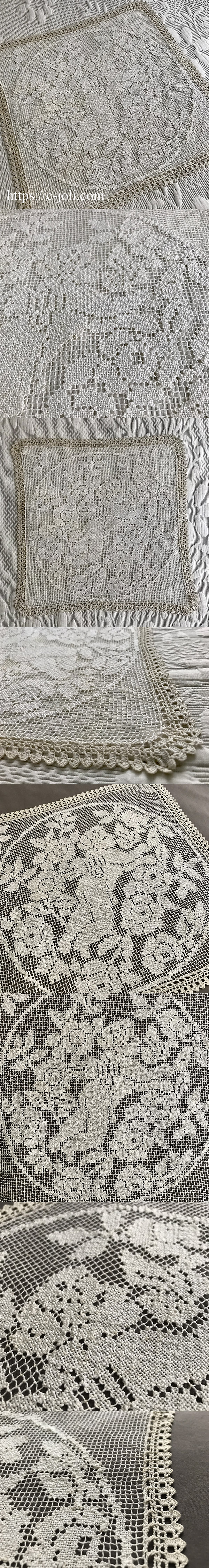 パリ発送】L2712 フランスアンティークレース/テーブルマット