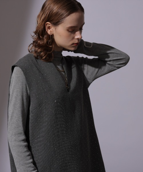 CADUNE ミニジャンスカ ライトグレー 36 ￥24200 ワンピース CADUNE