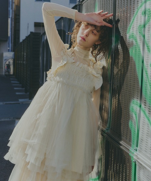 セール】チュールギャザーキャミソール（シャツ/ブラウス）｜PERNA