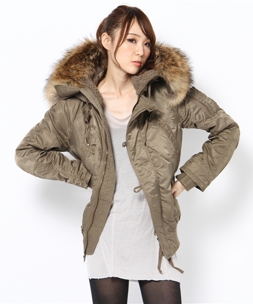 goa（ゴア）の「ラクーンファー付 N-2B（ミリタリージャケット）」 - WEAR