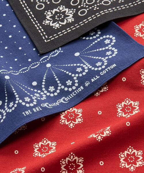 コットン バンダナ 3パック（バンダナ/スカーフ）｜RRL（ダブル アール