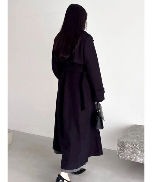 セール】2WAYカラーウールライクトレンチコート（トレンチコート