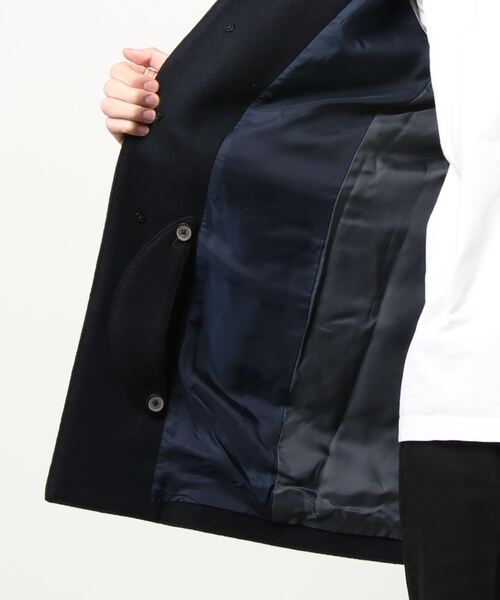 メリノメルトンステンカラーコート（ステンカラーコート）｜UNITED