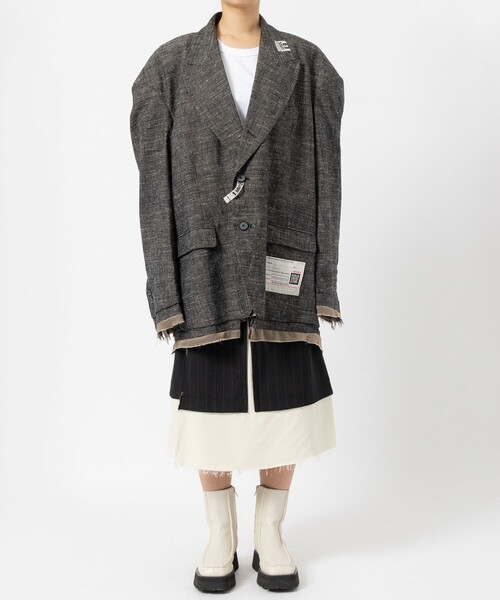 MIHARA YASUHIRO/ミハラヤスヒロ】SLUB NEP TWEED JACKET/スラブネップ