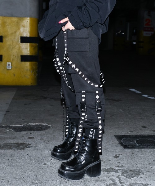 REFLEM/レフレム』ハーネスロゴベルトカーゴパンツ（カーゴパンツ