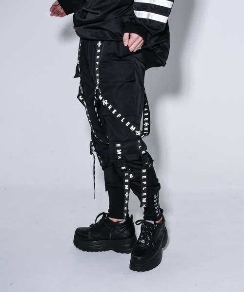 REFLEM/レフレム』ハーネスロゴベルトカーゴパンツ（カーゴパンツ