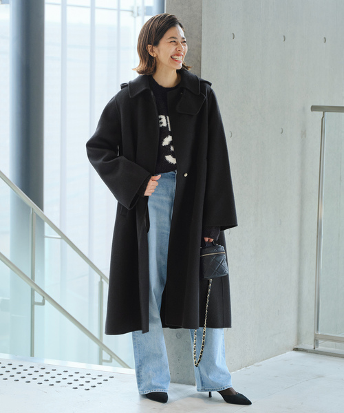 IENA（イエナ）の「ダブルフェイスフードコート（その他アウター