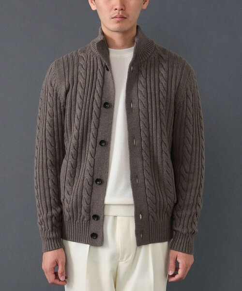 BAFY（バフィー）の「BAFY / 別注 ウール ケーブル スタンドカラー