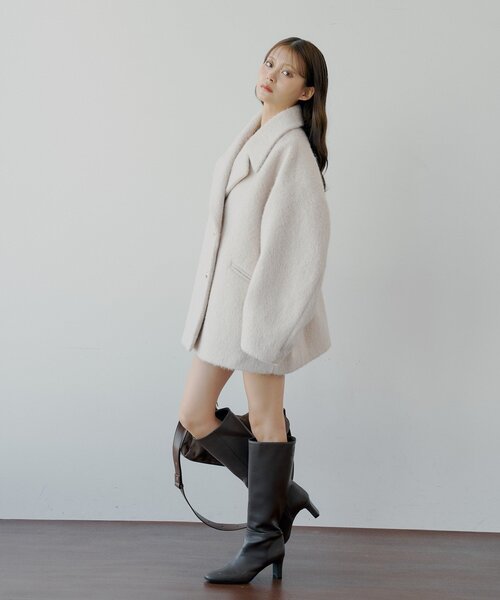 金釦シャギールーズコート（その他アウター）｜Chico（チコ）の