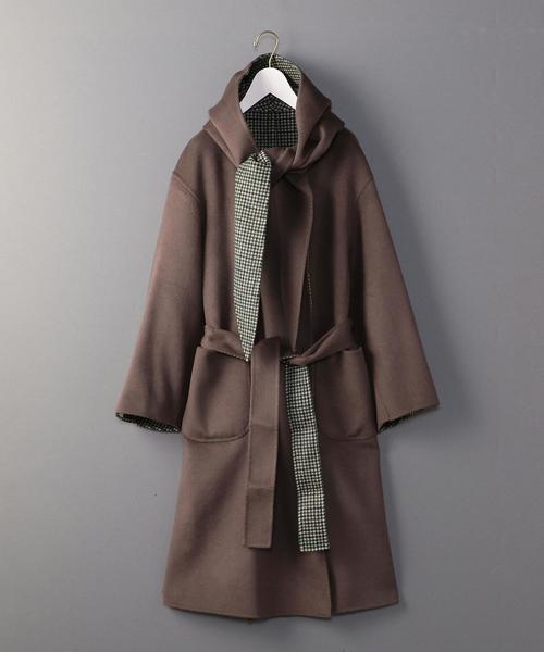 6（ロク）の「＜6(ROKU)＞HOOD REVER GOWN COAT/コート ◇（その他