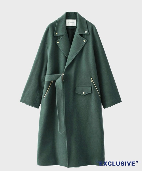 CULLNI（クルニ）の「STUDIOUS別注 ライダースタイロッケンコート/EX