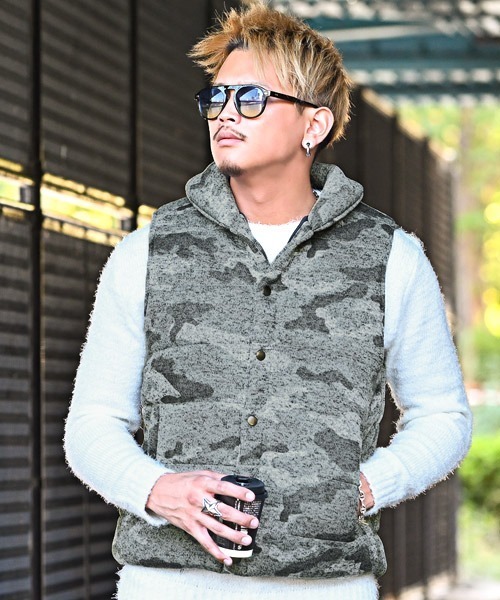 メランジフリース中綿ベスト（ダウンベスト）｜LUXSTYLE（ラグスタイル