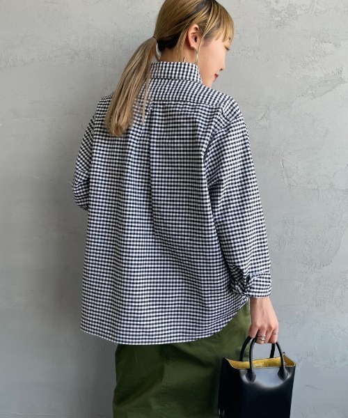 DANTON/ダントン] オックスフォード 丸襟プルオーバーシャツ（シャツ