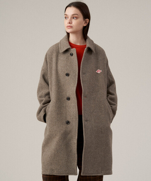 DANTON（ダントン）の「WOMEN'S WOOL LIGHT PILE LONG COAT（ステン