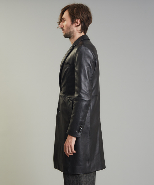 レザーチェスターコート（チェスターコート）｜5351 POUR LES HOMMES
