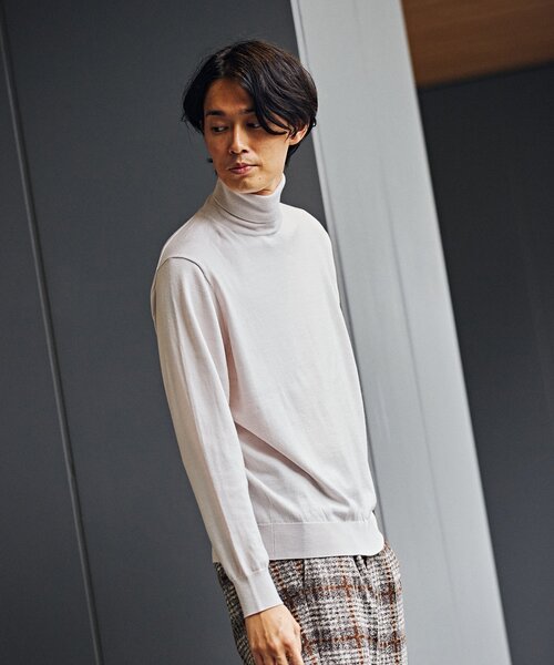 EDIFICE（エディフィス）の「14ゲージ ウール タートルネックニット