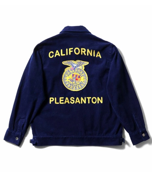 HOUSTON ヒューストン INDIGO CORDUROY EMBROIDERY FFA JACKET
