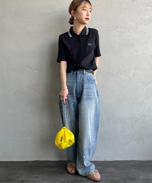 FRED PERRY/フレッドペリー] 別注 ツインティップライン リブ