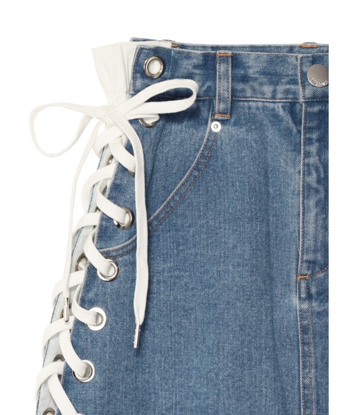 PAMEO POSE（パメオポーズ）の「Denim Micro Miniskirt（デニム