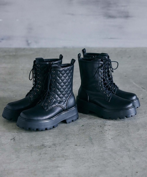 ENVYM（アンビー）の「キルティングショートブーツ（ブーツ）」 - WEAR