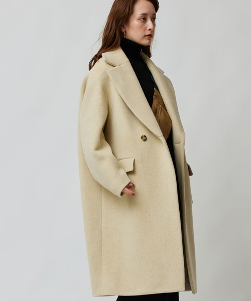 BABYLONE（バビロン）の「LAMBSWOOLロングコート（チェスターコート