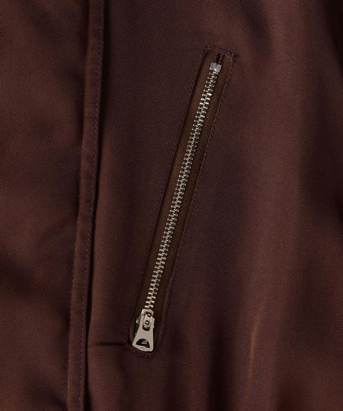 6（ロク）の「＜6(ROKU)＞BOA COLLAR ZIP COAT/コート（ミリタリー