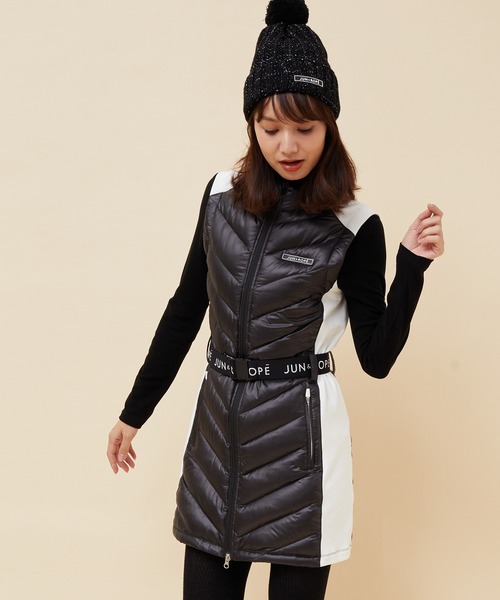 JUN&ROPE'（ジュンアンドロペ）の「【撥水】ロゴベルト付きダウン