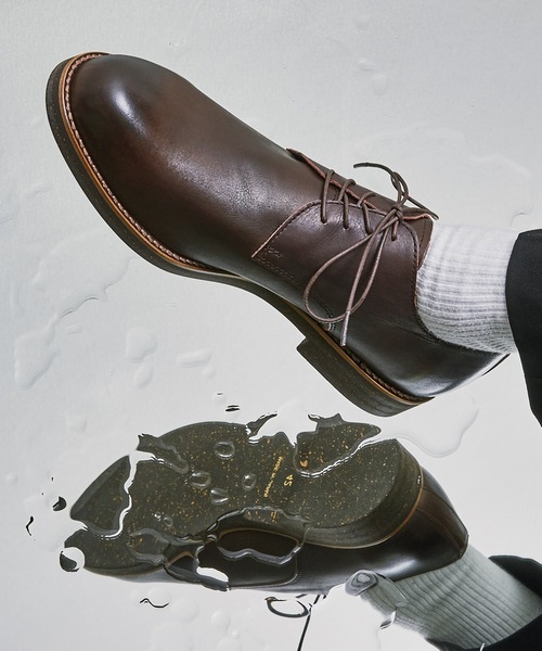 PADRONE パドローネ / DERBY PLAIN TOE SHOES [JACK] (WATER PROOF