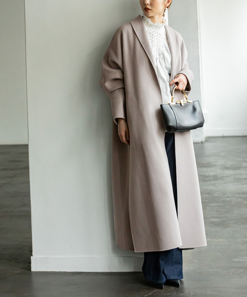 Noble（ノーブル）の「W/Nyリバーオーバーフレアコート（その他