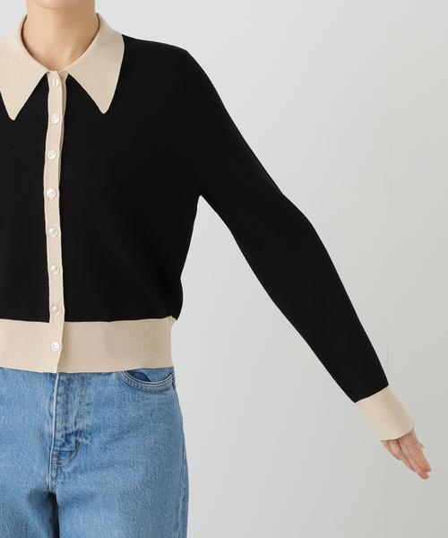 ポロシャツロングスリーブプルオーバー（ニット/セーター）｜IENA