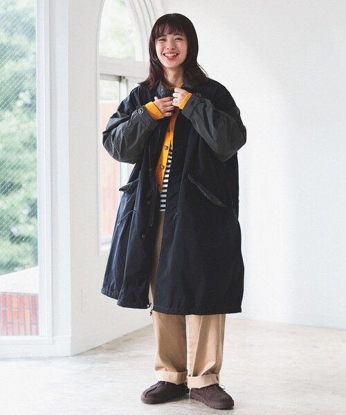 BEAMS BOY M-65 コート 黒 solotex Beams Boy Women's Solotex M-65