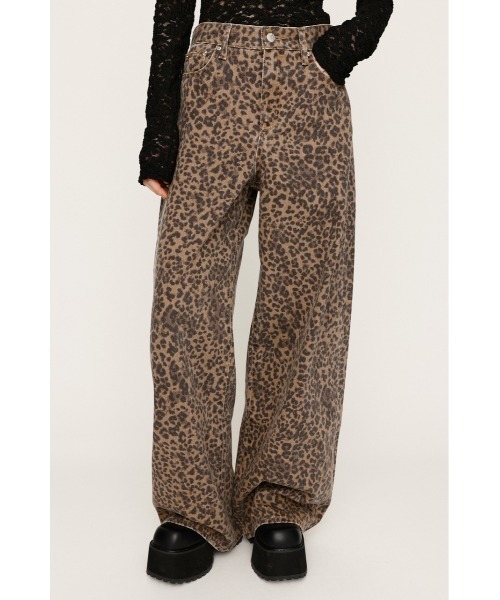 セール】【再入荷】LEOPARD WIDE LEG PT-D レオパード ワイドレッグ