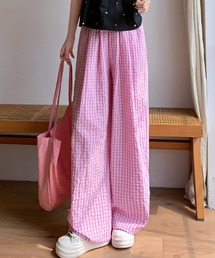 その他パンツ（ピンク/桃色系・チェック柄）ファッション通販 - ZOZOTOWN