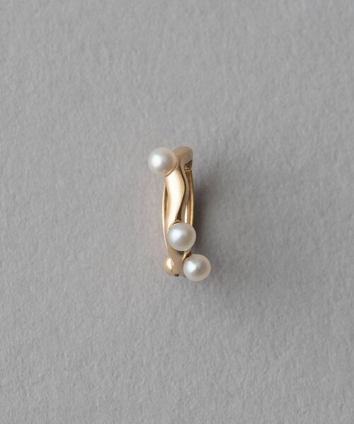 K10YG パール ハグカフ リバーシブル（イヤーカフ）｜ete（エテ）の