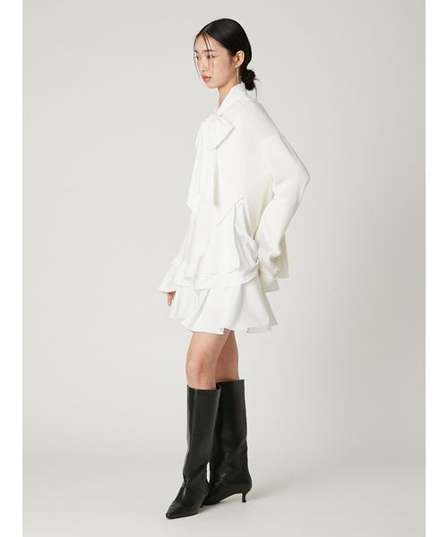 FRAY I.D（フレイアイディー）の「リボンタイコンビニットチュニック