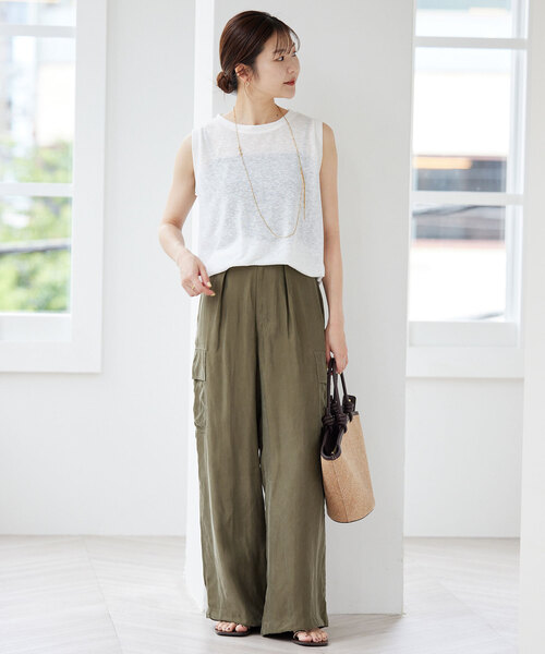 キュプラ カーゴパンツ（カーゴパンツ）｜SLOBE IENA（スローブイエナ