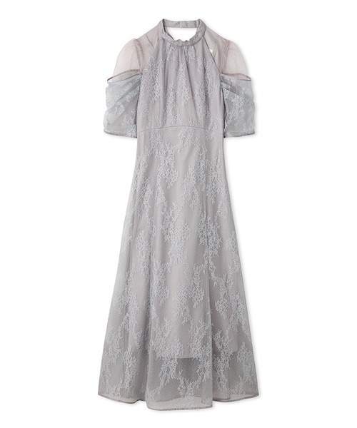 SNIDEL（スナイデル）の「デザインスリーブレースドレス（ワンピース