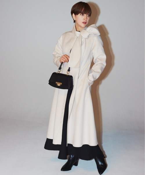 CELFORD（セルフォード）の「ストール付きリバードレスコート（ノー